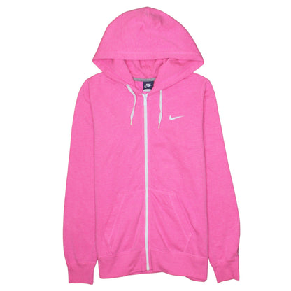 Womens UK Size L Nike Pink Full Zip Hoodie