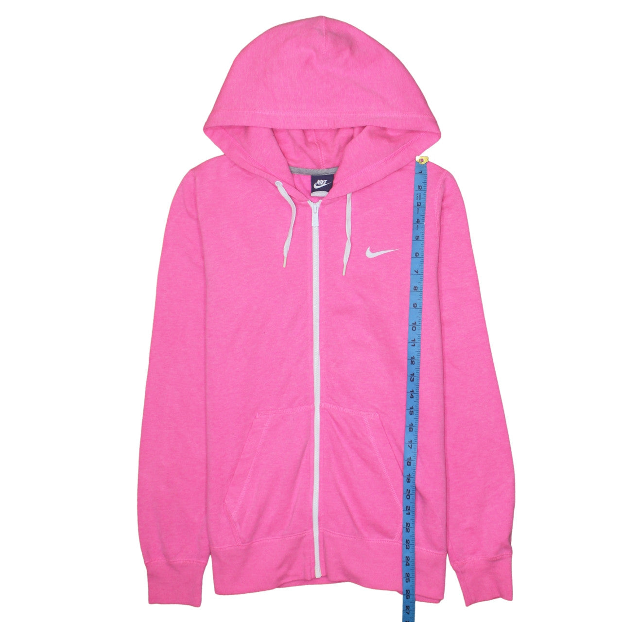 Womens UK Size L Nike Pink Full Zip Hoodie