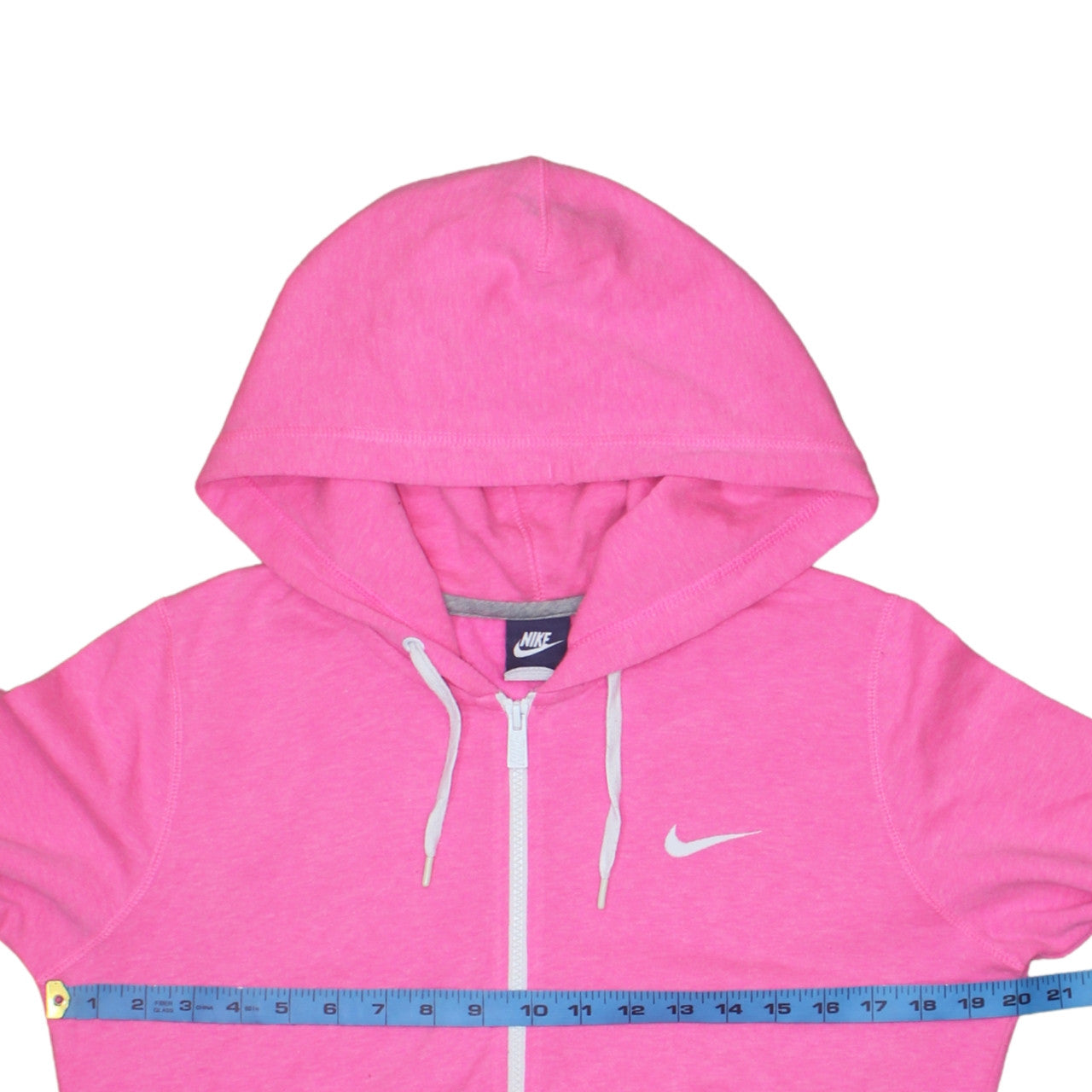Womens UK Size L Nike Pink Full Zip Hoodie
