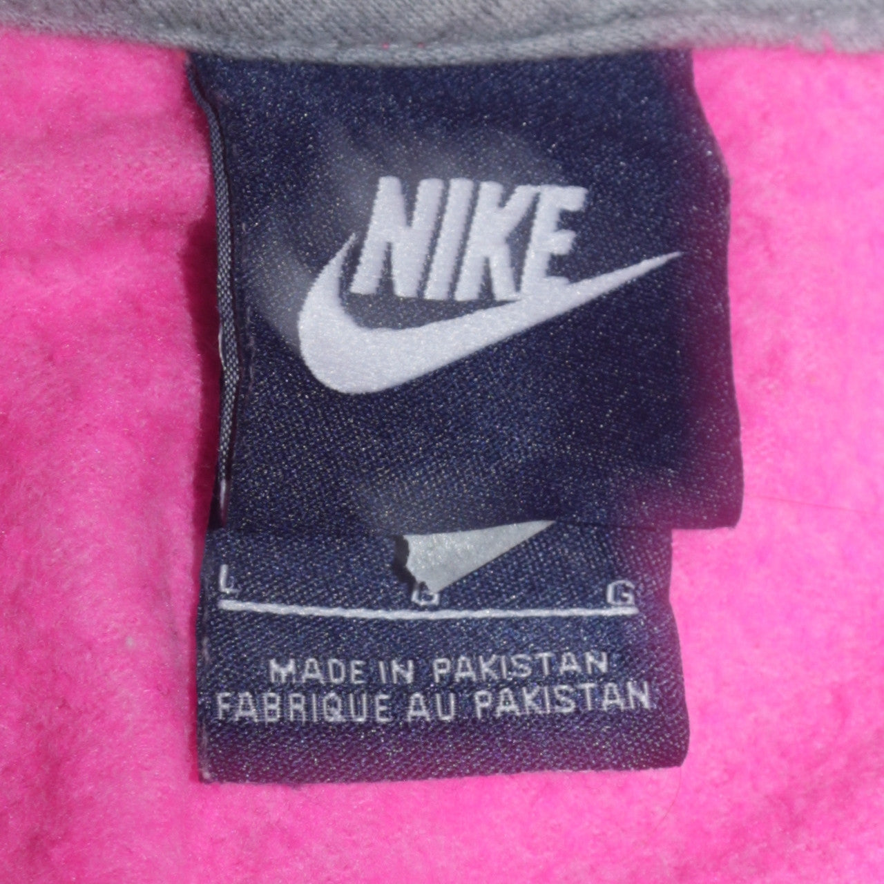 Womens UK Size L Nike Pink Full Zip Hoodie