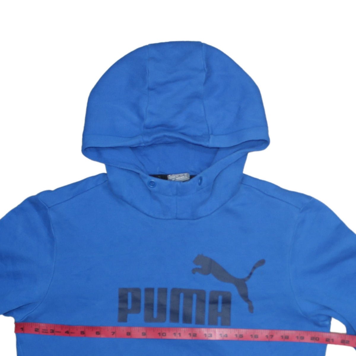 Mens UK Size S PUMA Blue Pullover Hoodie