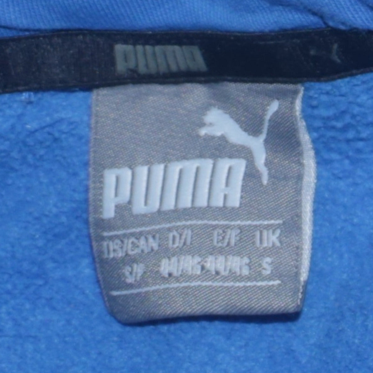 Mens UK Size S PUMA Blue Pullover Hoodie