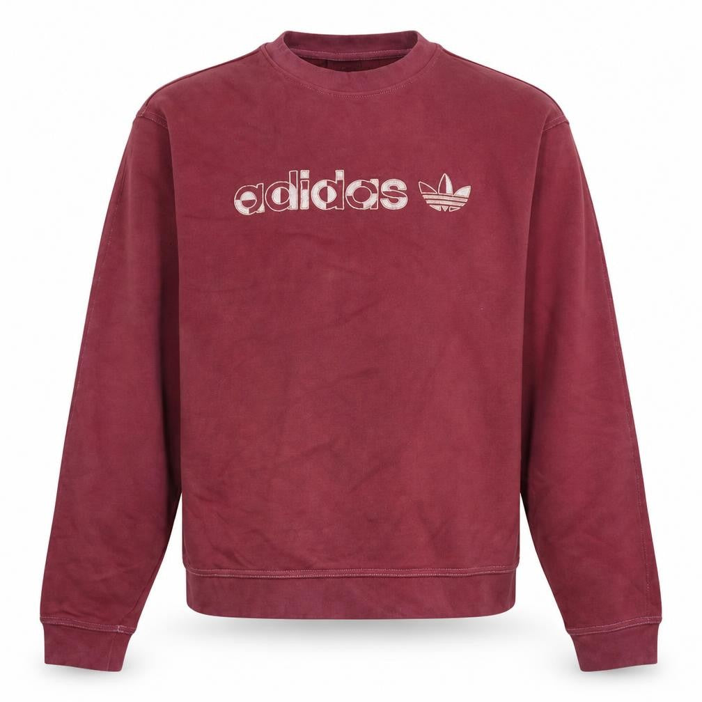 Mens UK Size M adidas Red Pullover Sweatshirt