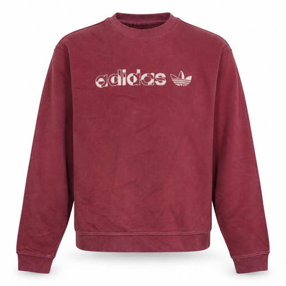 Mens UK Size M adidas Red Pullover Sweatshirt