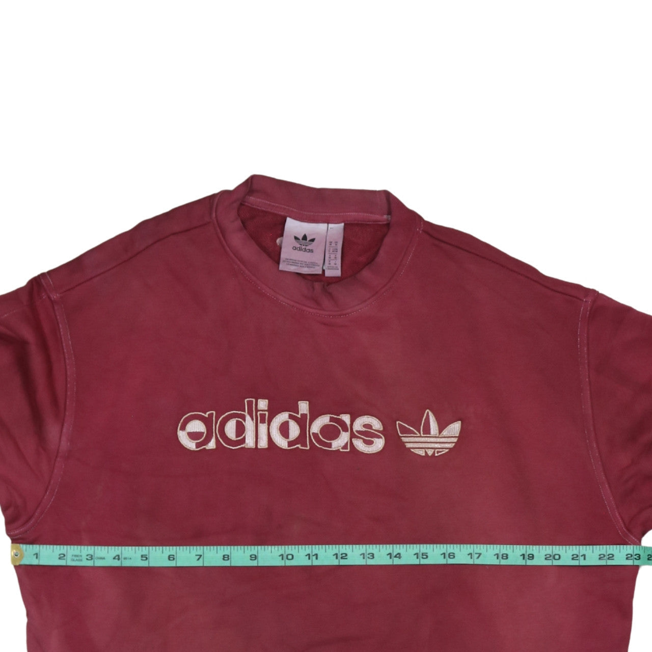 Mens UK Size M adidas Red Pullover Sweatshirt