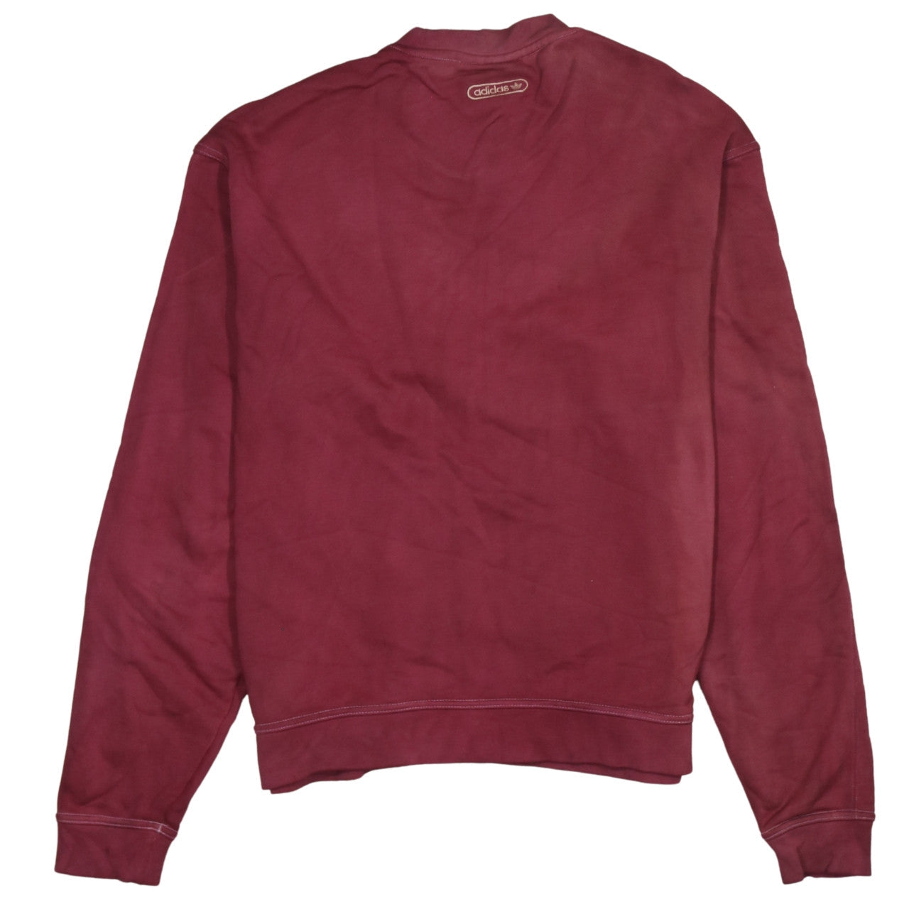 Mens UK Size M adidas Red Pullover Sweatshirt