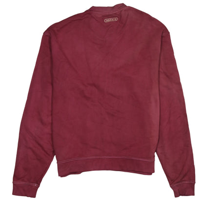 Mens UK Size M adidas Red Pullover Sweatshirt