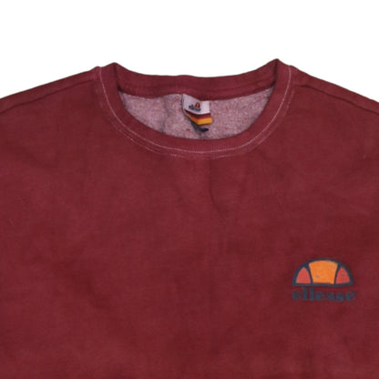 Mens UK Size M ellesse Red Pullover Sweatshirt
