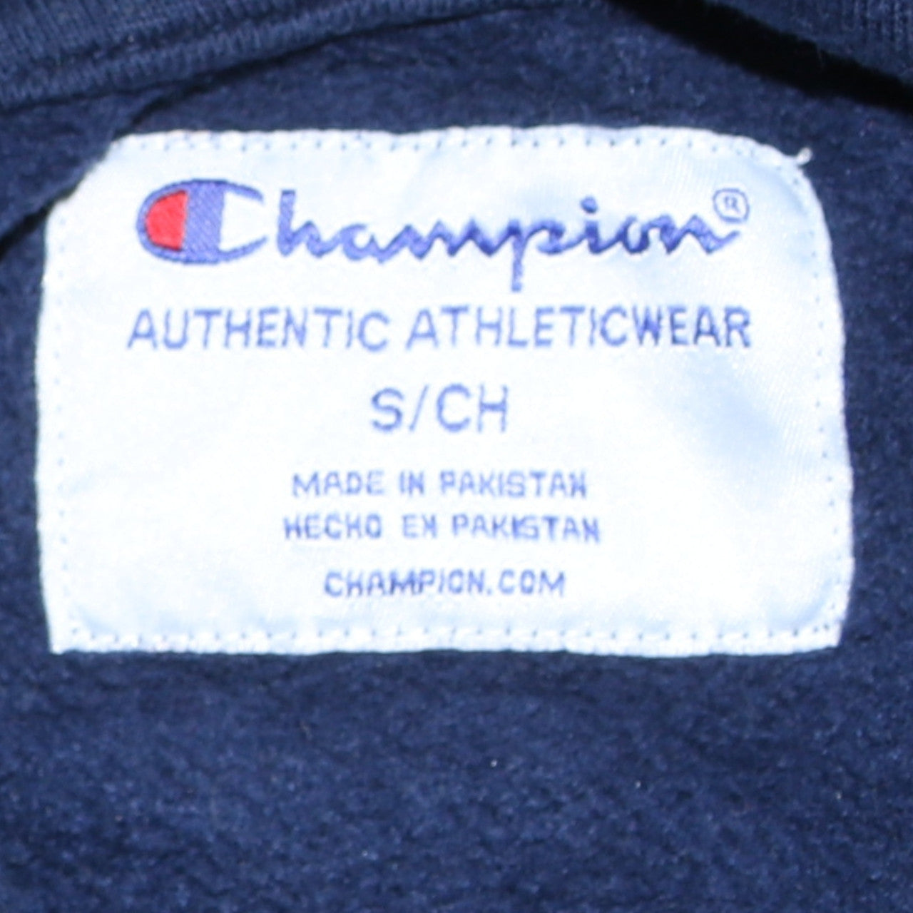 Mens UK Size S Champion Blue Pullover Hoodie
