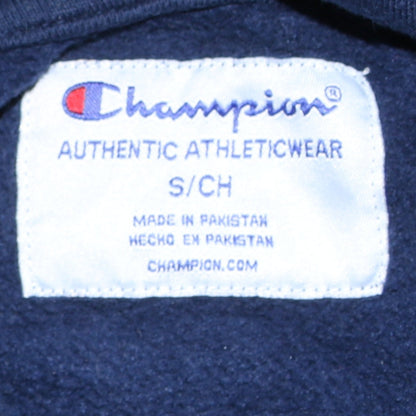 Mens UK Size S Champion Blue Pullover Hoodie