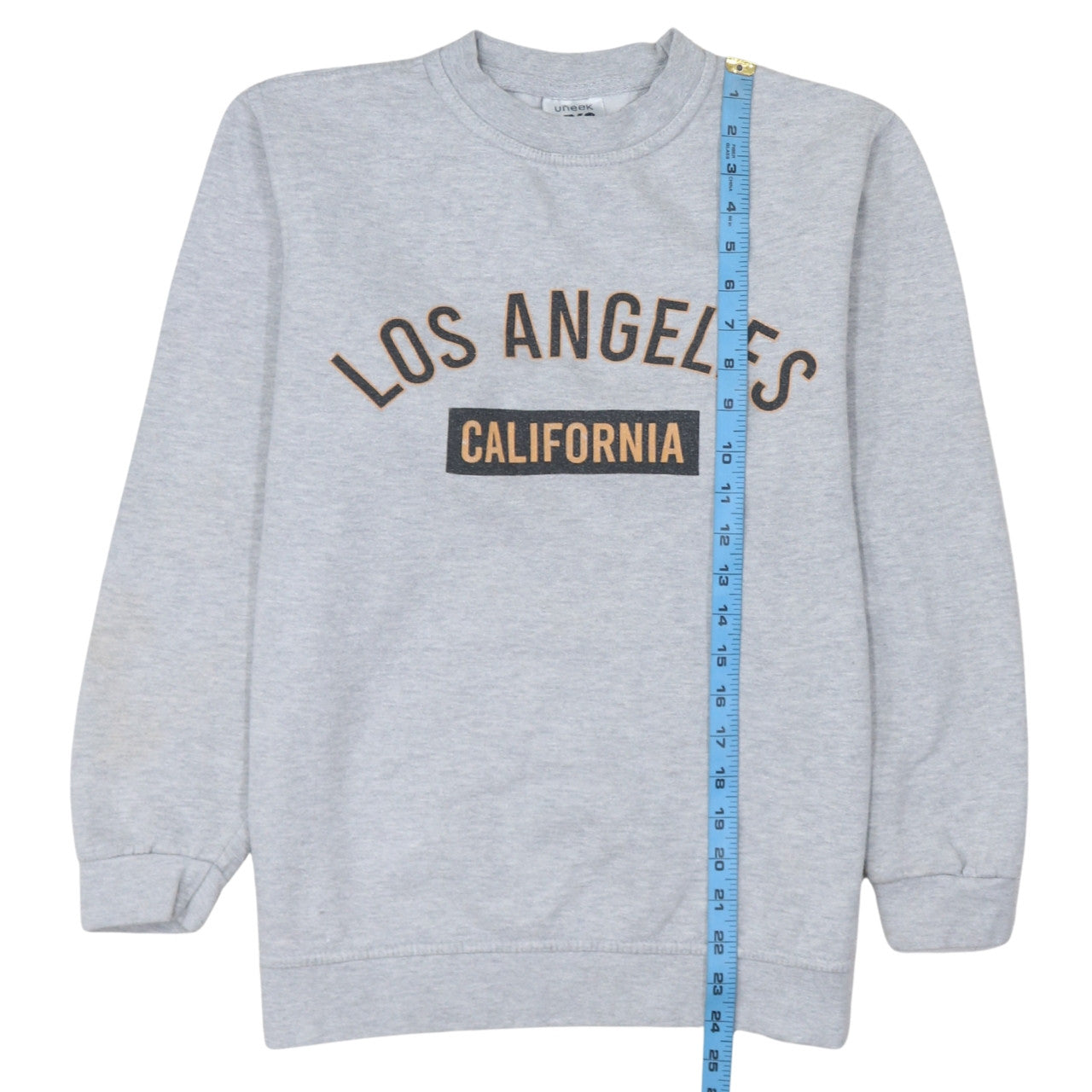 Mens UK Size M Uneek Grey Pullover Sweatshirt