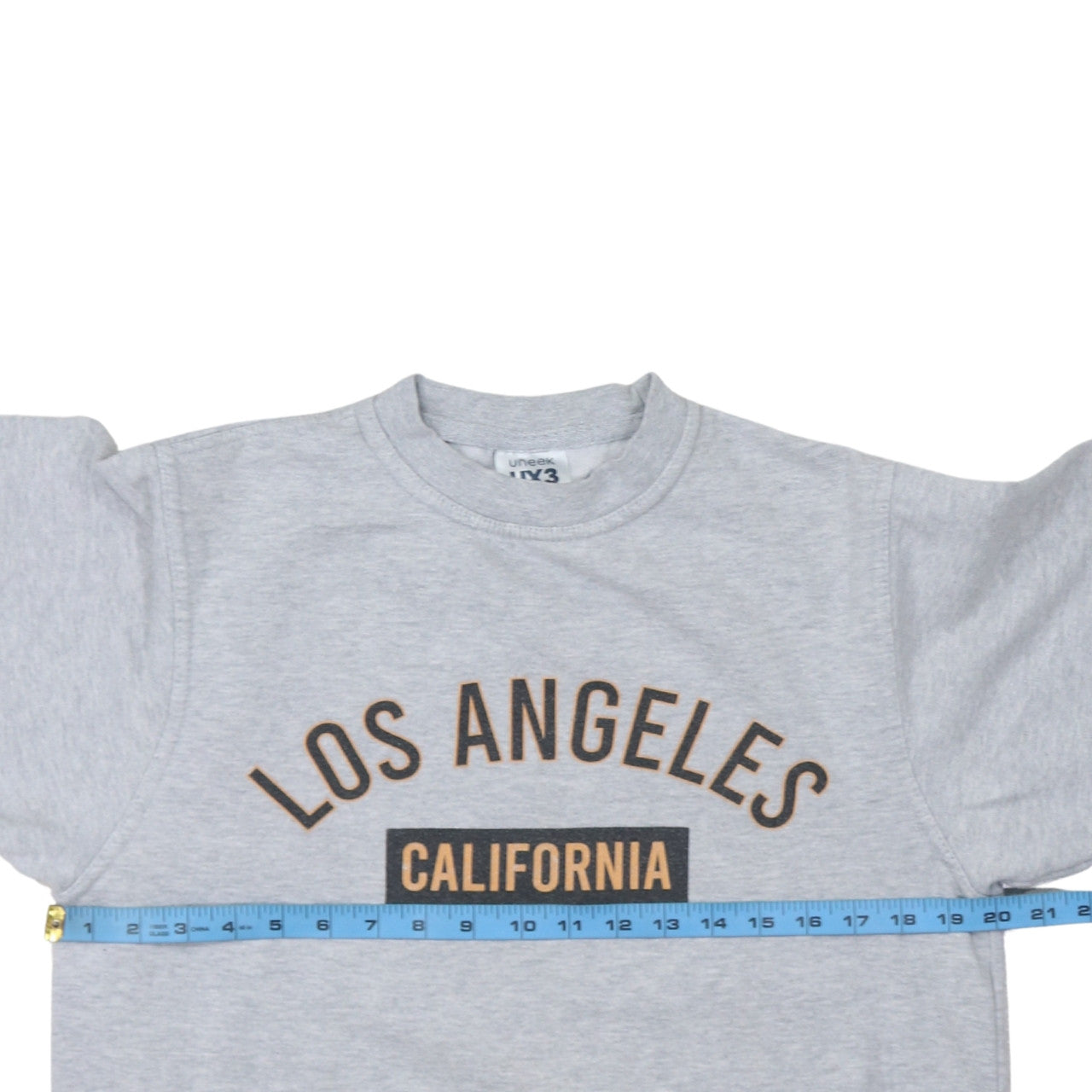 Mens UK Size M Uneek Grey Pullover Sweatshirt