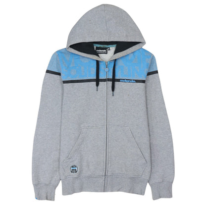 Mens UK Size M McKenzie Grey Full Zip Hoodie