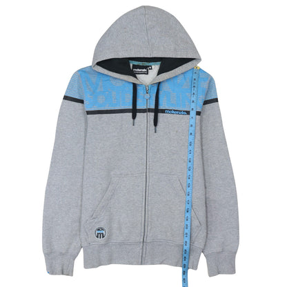 Mens UK Size M McKenzie Grey Full Zip Hoodie