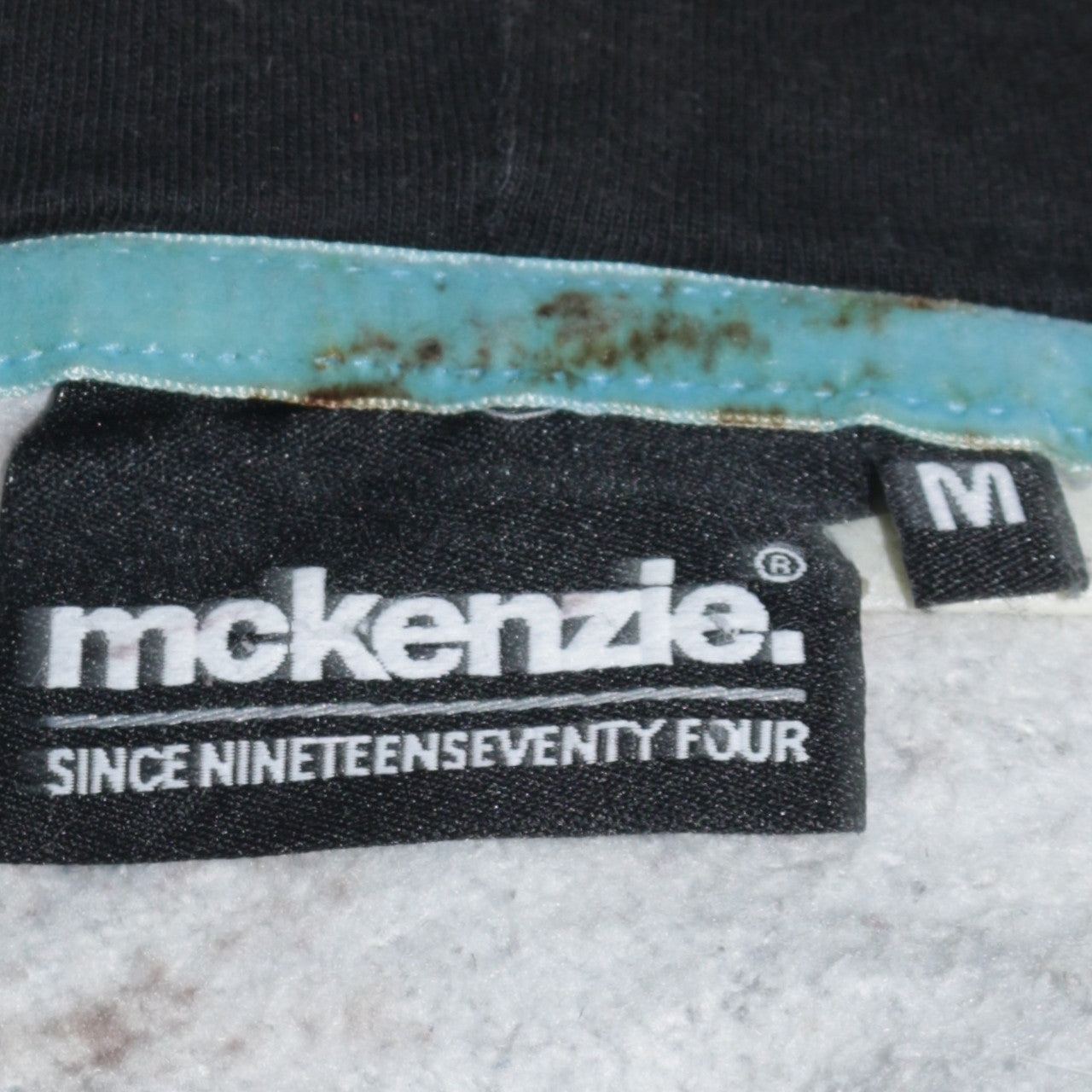 Mens UK Size M McKenzie Grey Full Zip Hoodie