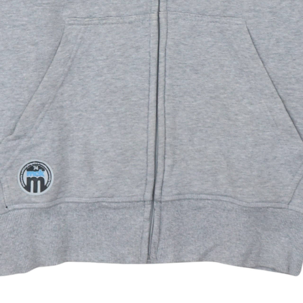 Mens UK Size M McKenzie Grey Full Zip Hoodie