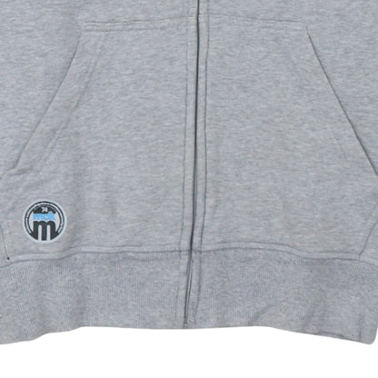 Mens UK Size M McKenzie Grey Full Zip Hoodie