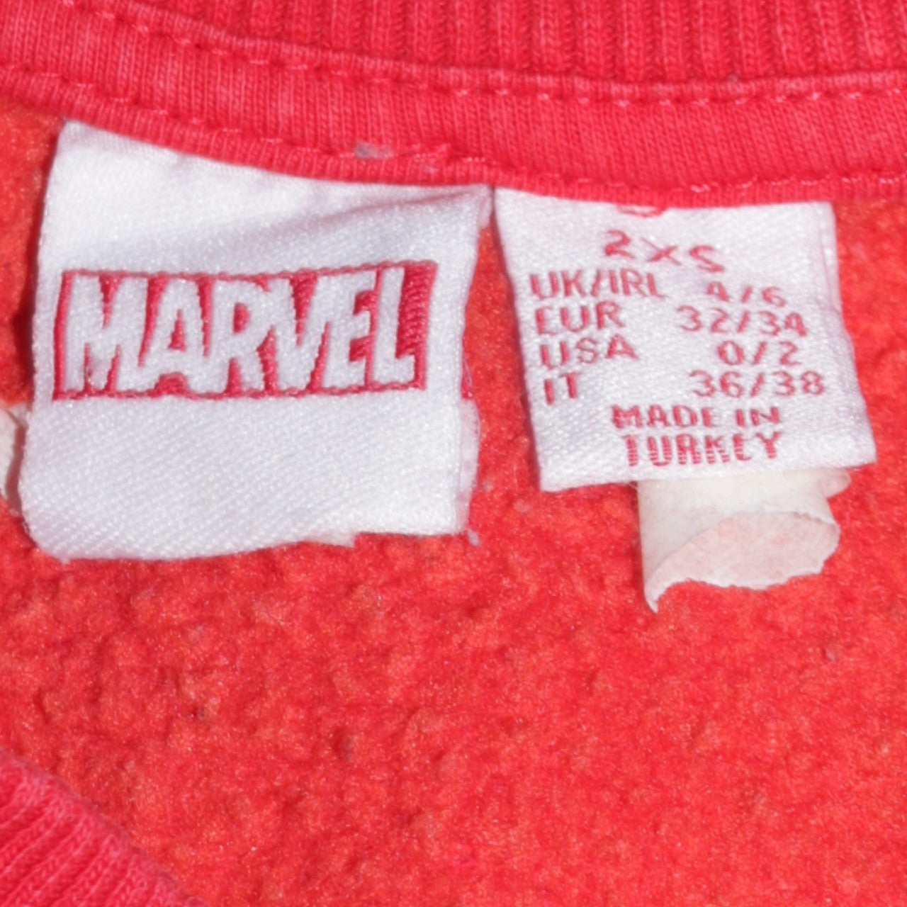 Womens UK Size 2XS Primark Red Pullover Sweatshirt