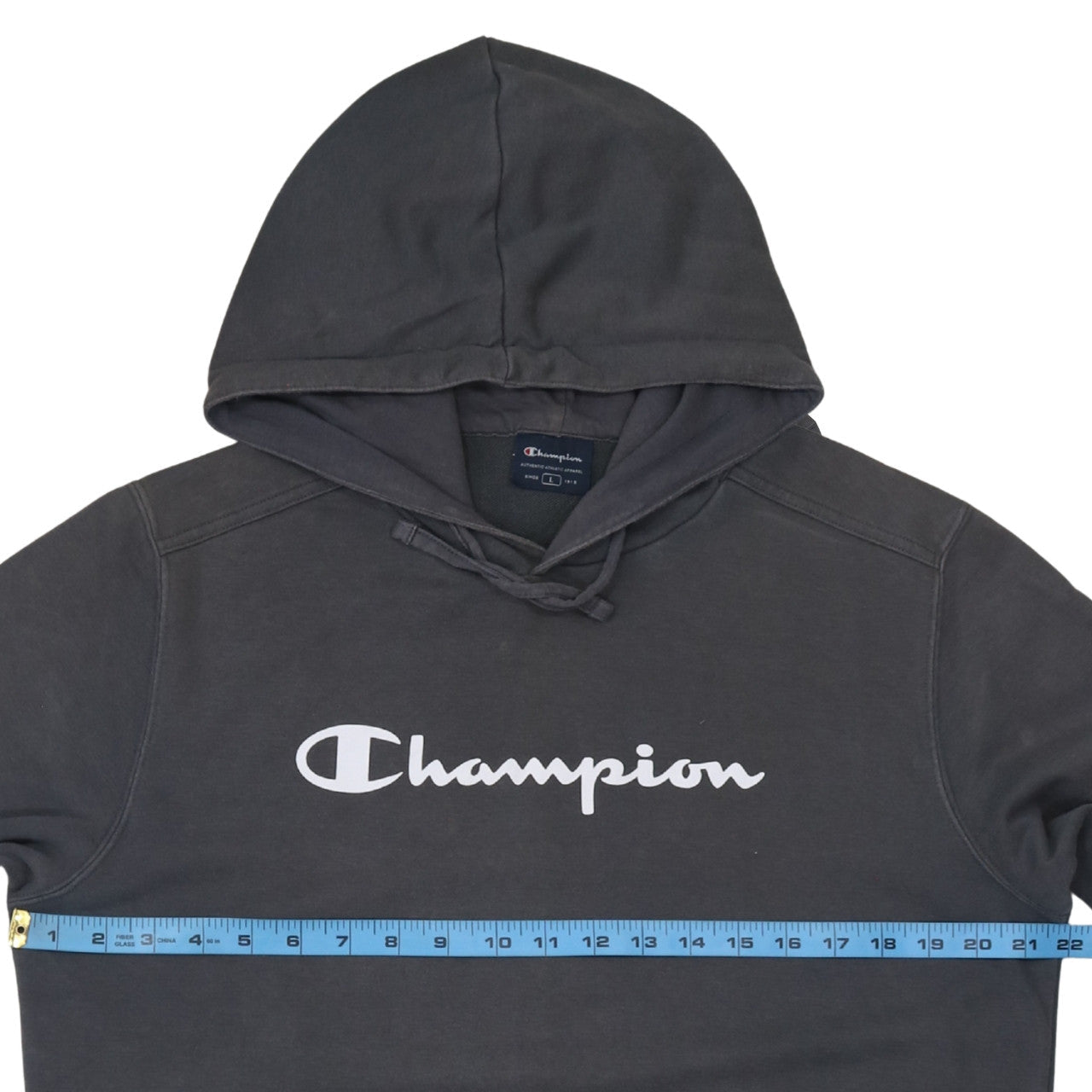 Mens UK Size L Champion Grey Pullover Hoodie