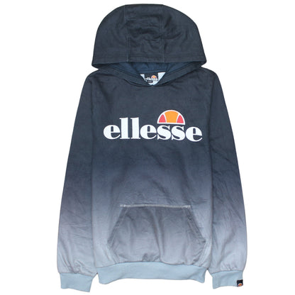 Ellesse Boys Blue Pullover Hoodie 13-14 Years Logo Graphic Cotton Blend