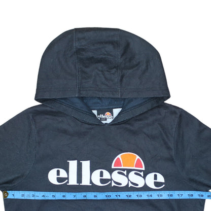 Ellesse Boys Blue Pullover Hoodie 13-14 Years Logo Graphic Cotton Blend