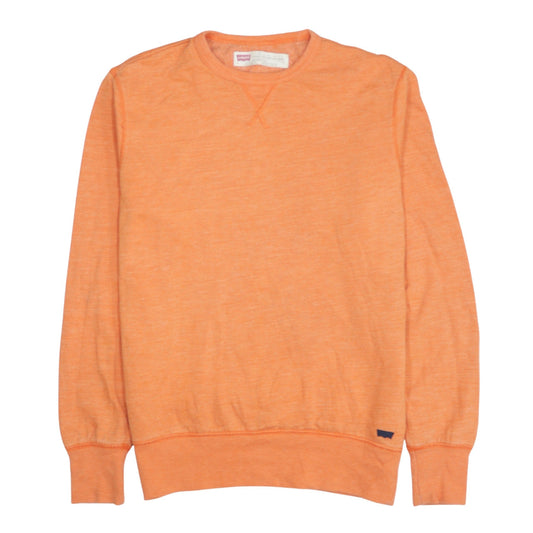 Mens UK Size S Levi's Orange Pullover Sweatshirt