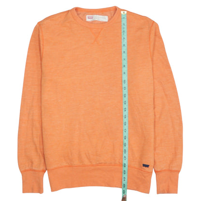 Mens UK Size S Levi's Orange Pullover Sweatshirt