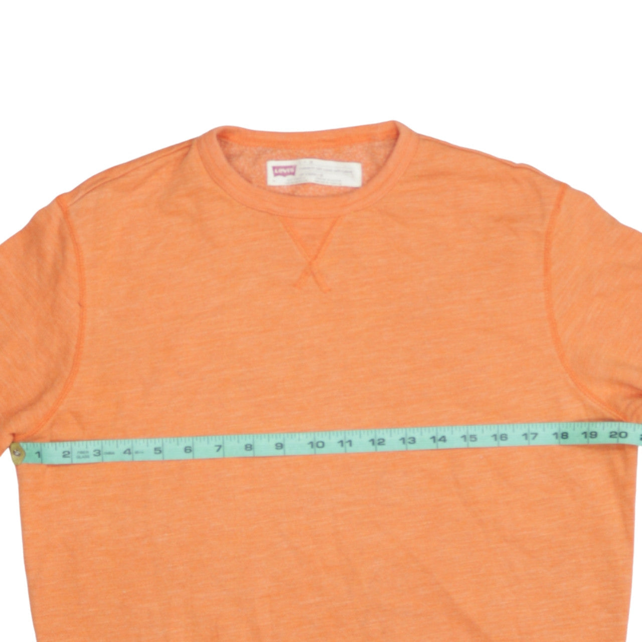 Mens UK Size S Levi's Orange Pullover Sweatshirt