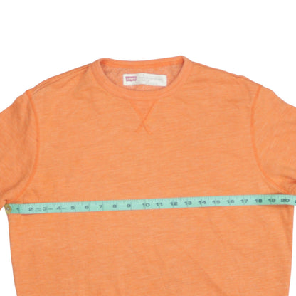 Mens UK Size S Levi's Orange Pullover Sweatshirt