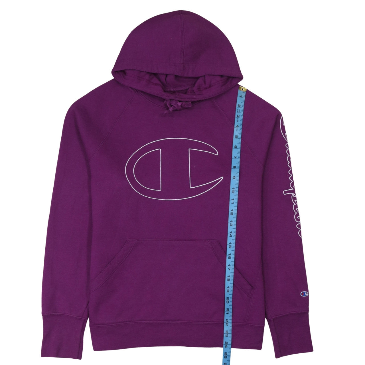 Womens UK Size L Champion Purple Pullover Hoodie