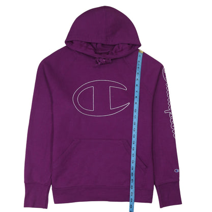 Womens UK Size L Champion Purple Pullover Hoodie