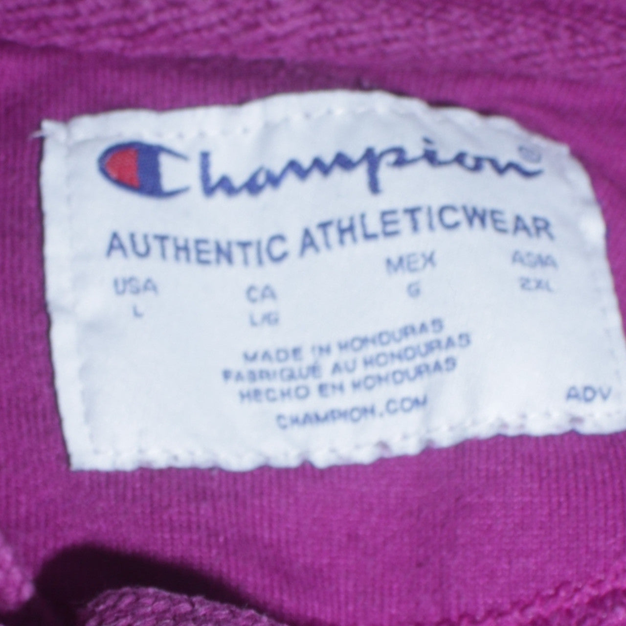 Womens UK Size L Champion Purple Pullover Hoodie