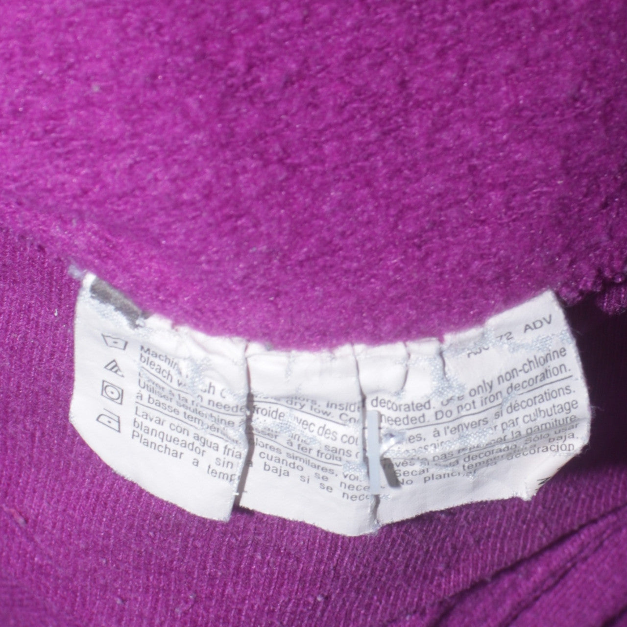 Womens UK Size L Champion Purple Pullover Hoodie
