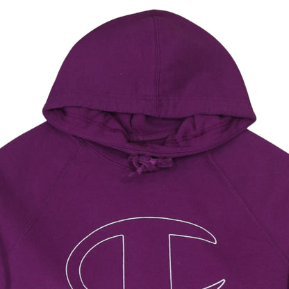 Womens UK Size L Champion Purple Pullover Hoodie