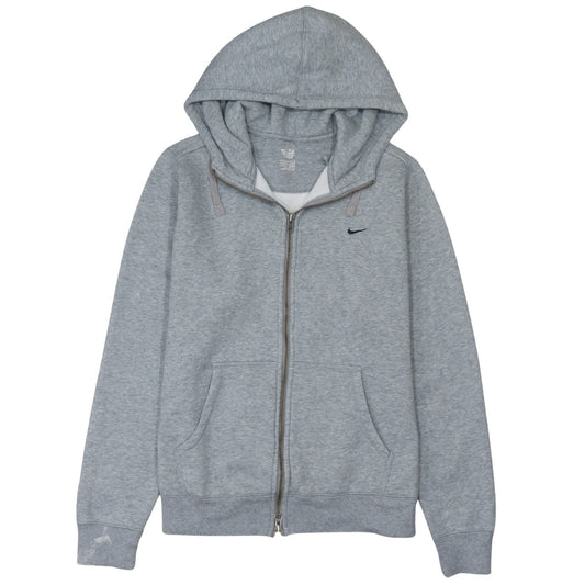 Womens UK Size XL Nike Grey Full Zip Hoodie