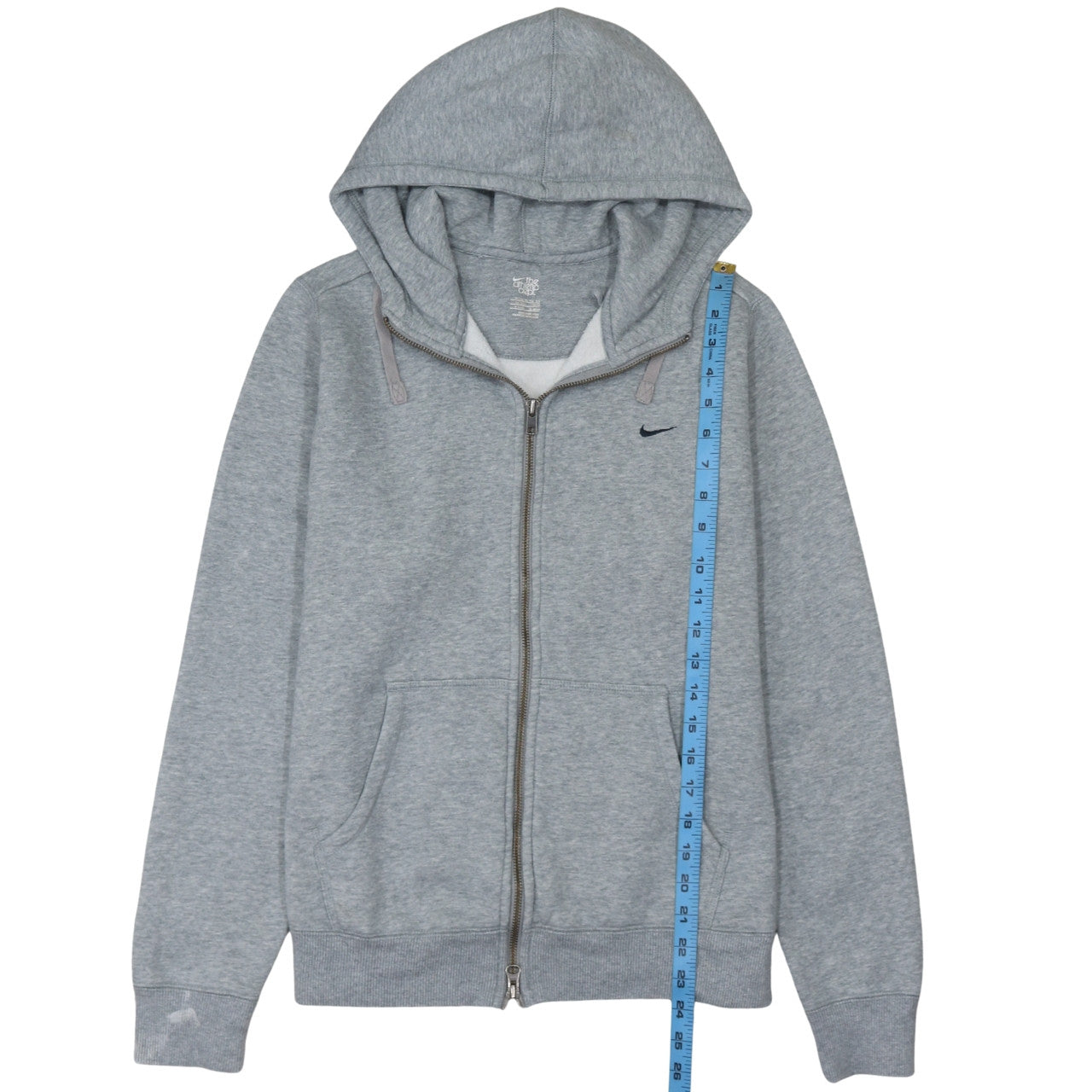 Womens UK Size XL Nike Grey Full Zip Hoodie