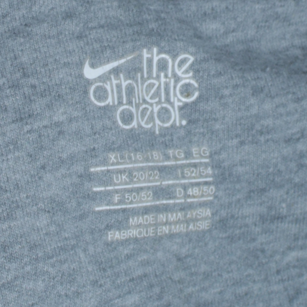 Womens UK Size XL Nike Grey Full Zip Hoodie