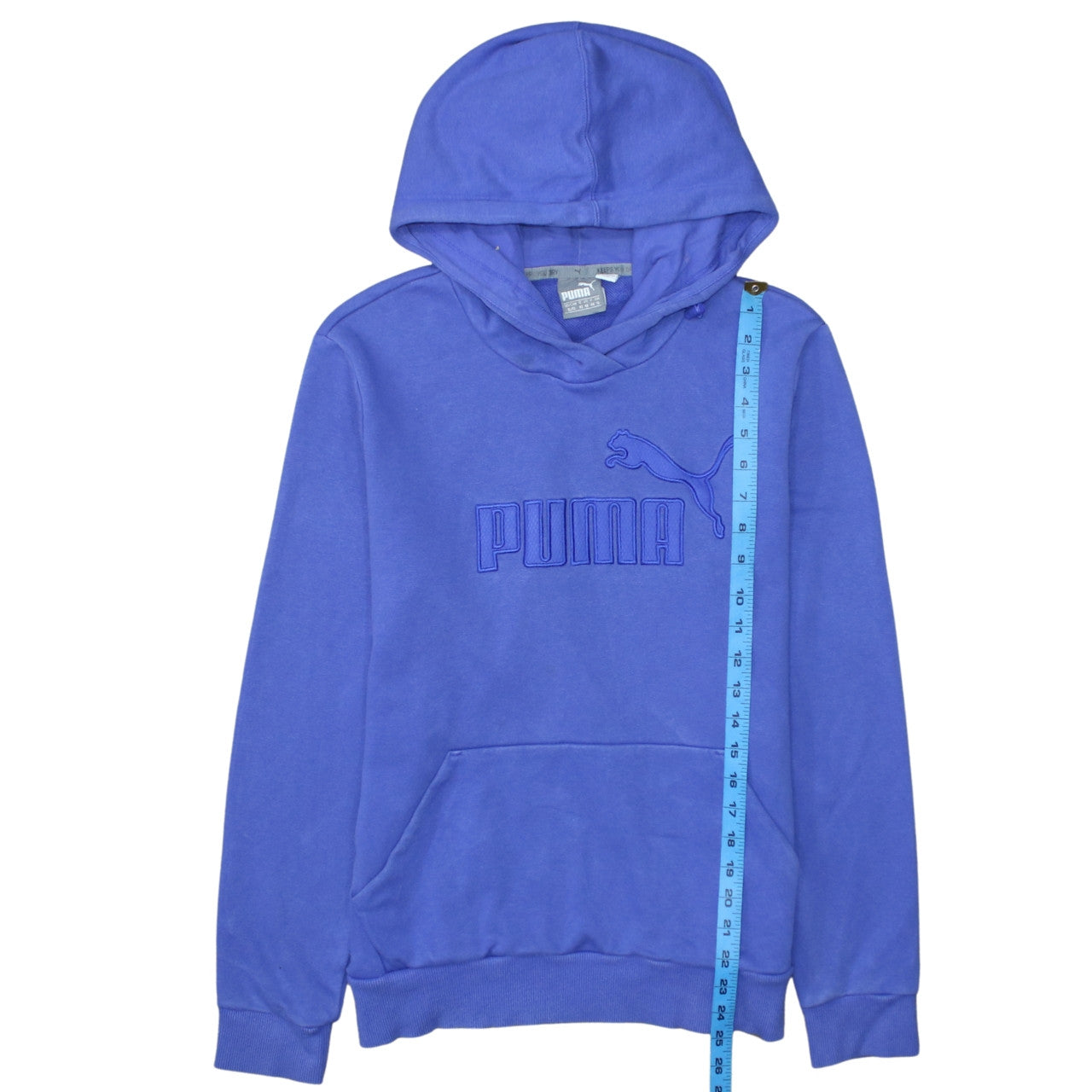 Womens UK Size 16 PUMA Blue Pullover Hoodie