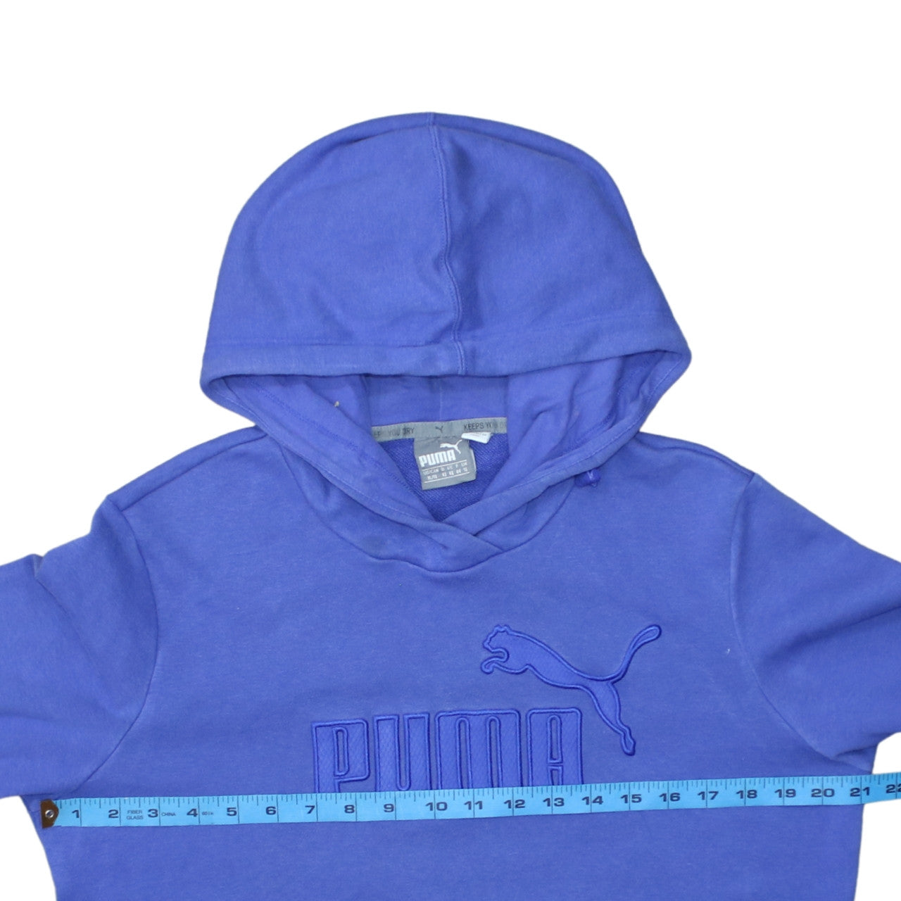 Womens UK Size 16 PUMA Blue Pullover Hoodie