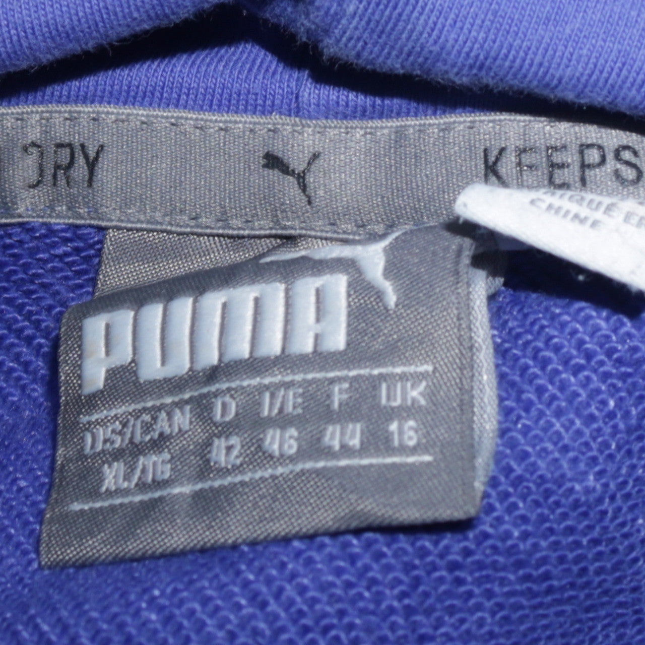 Womens UK Size 16 PUMA Blue Pullover Hoodie