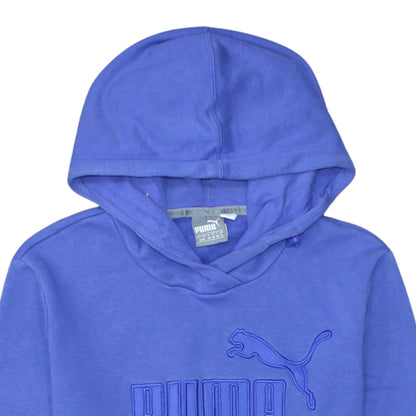 Womens UK Size 16 PUMA Blue Pullover Hoodie