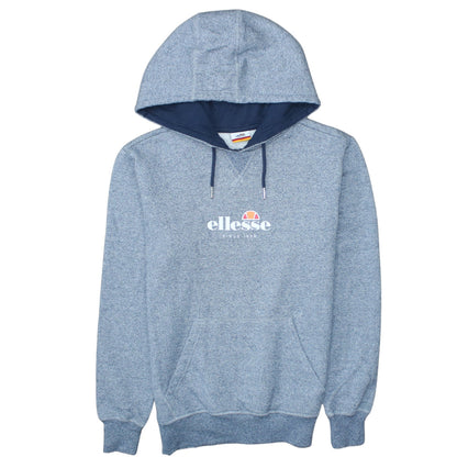 Mens UK Size XS ellesse Blue Pullover Hoodie