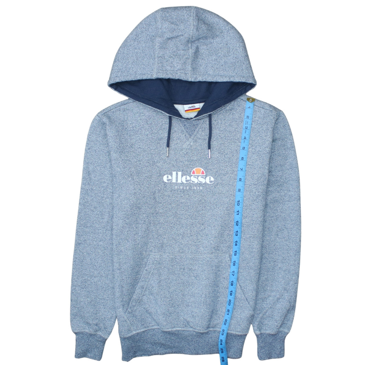 Mens UK Size XS ellesse Blue Pullover Hoodie