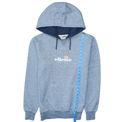 Mens UK Size XS ellesse Blue Pullover Hoodie
