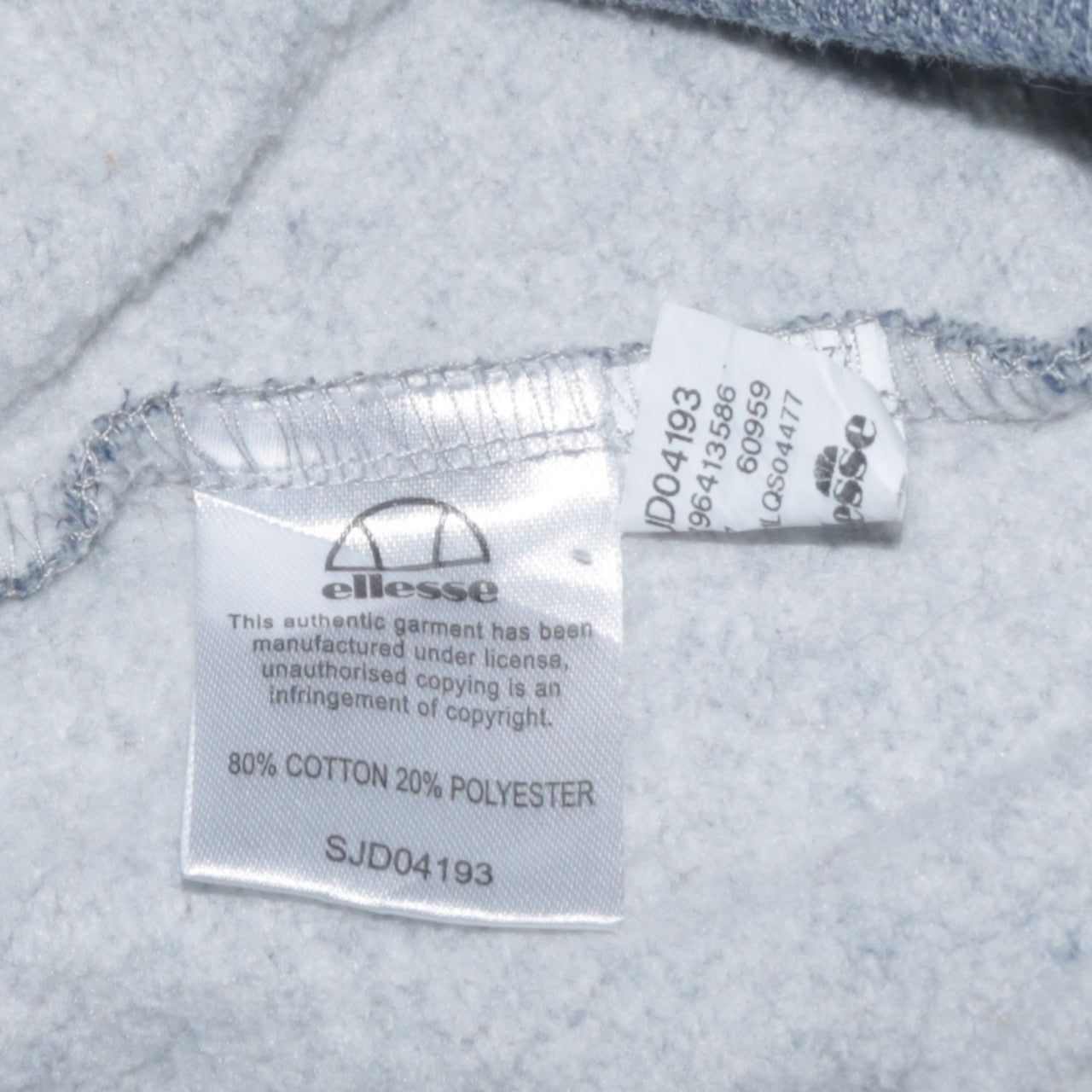 Mens UK Size XS ellesse Blue Pullover Hoodie