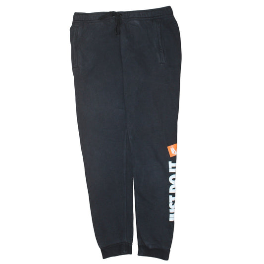 Mens UK Size S Nike Regular Fit Jogger Black Trousers