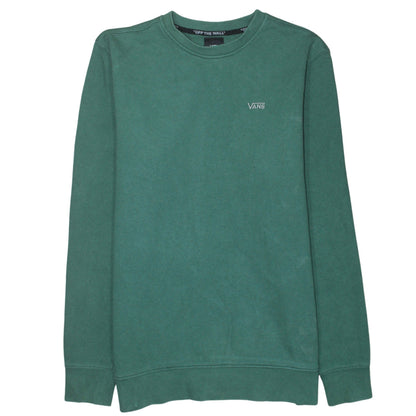 Mens UK Size S VANS Green Pullover Sweatshirt