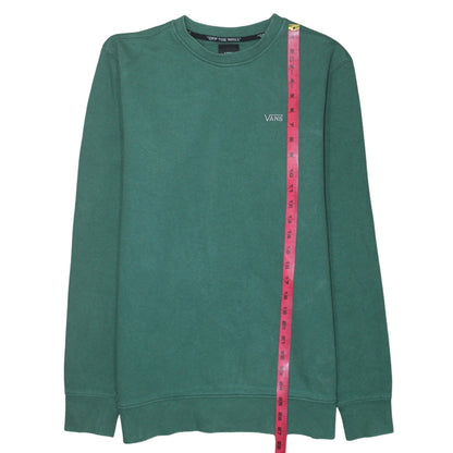 Mens UK Size S VANS Green Pullover Sweatshirt
