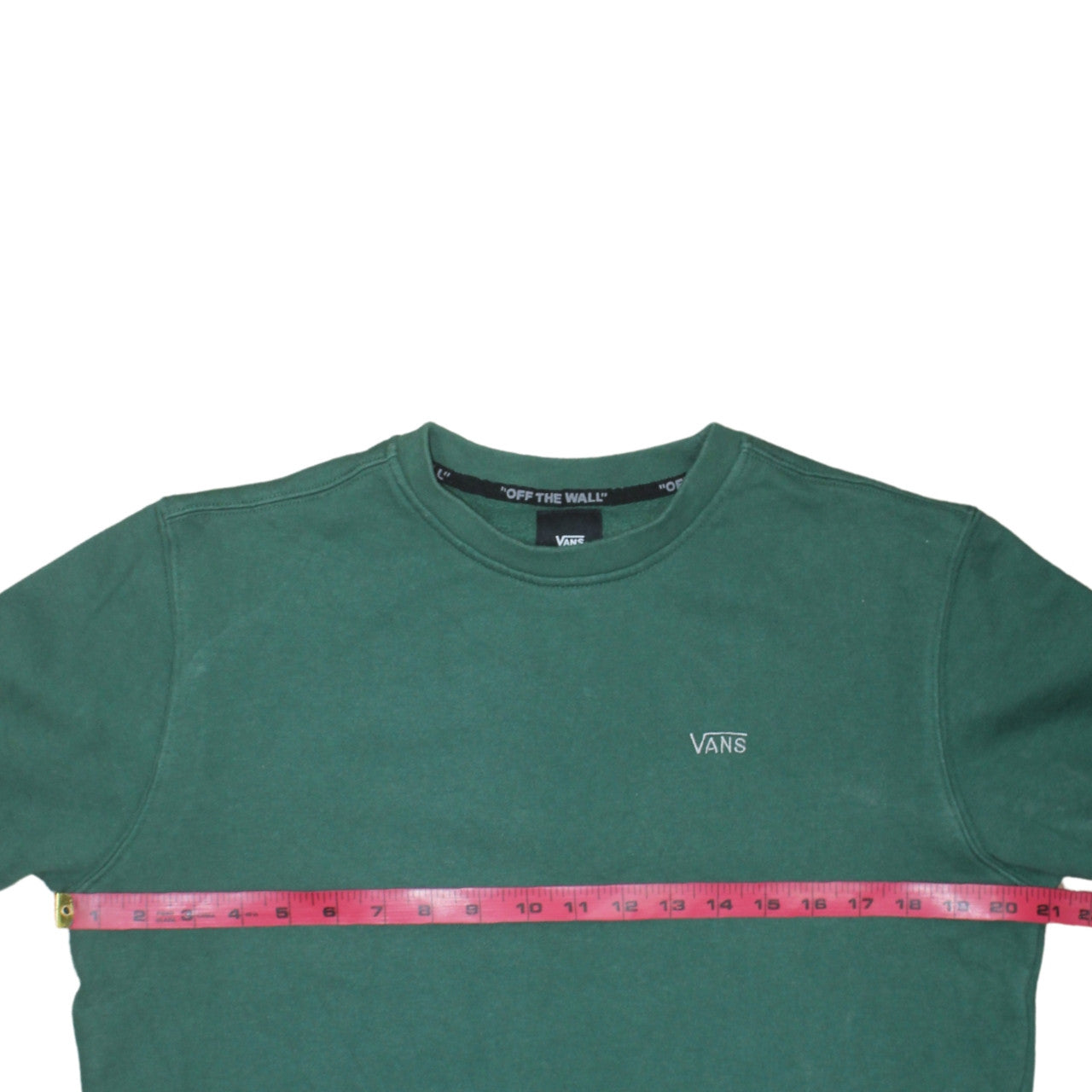Mens UK Size S VANS Green Pullover Sweatshirt