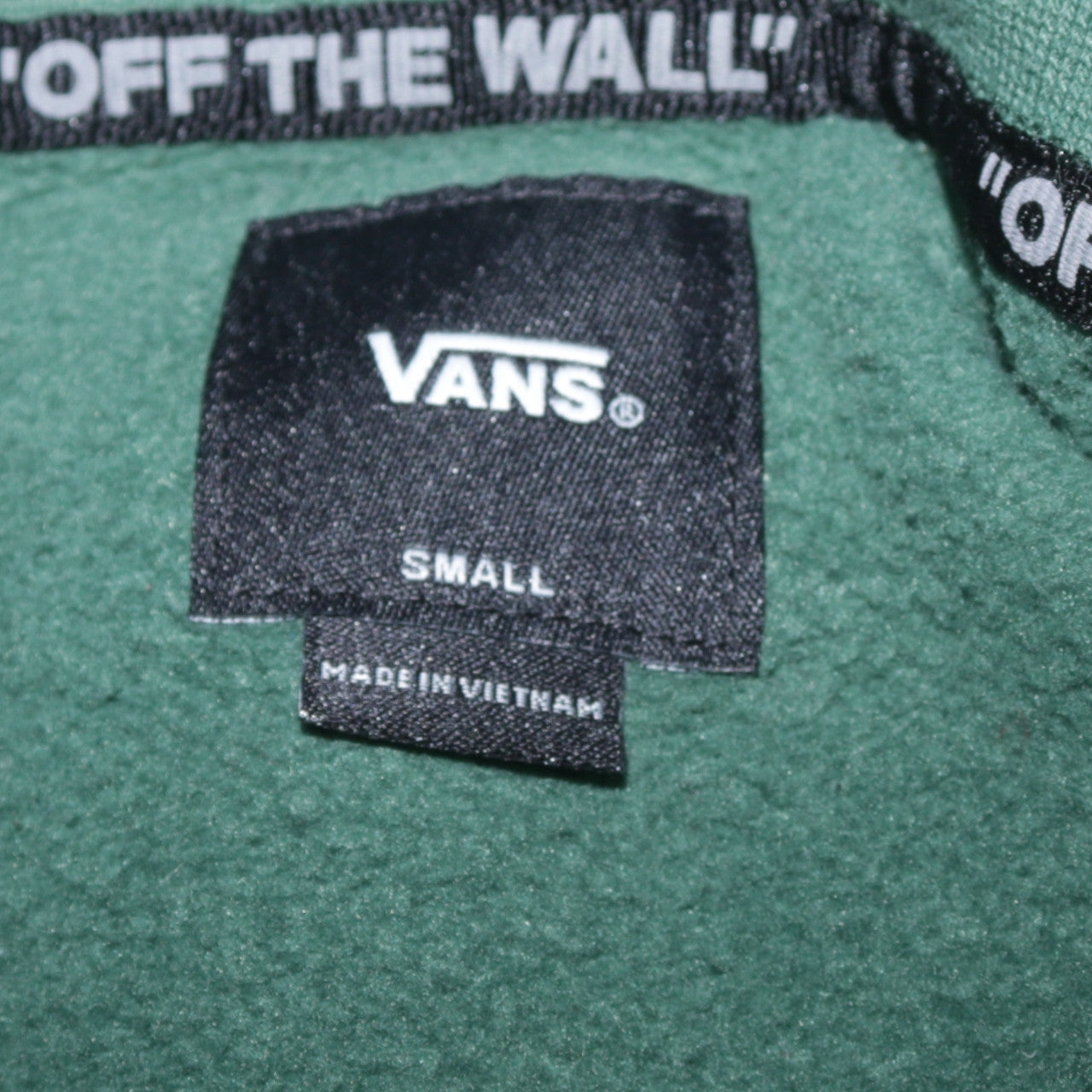 Mens UK Size S VANS Green Pullover Sweatshirt